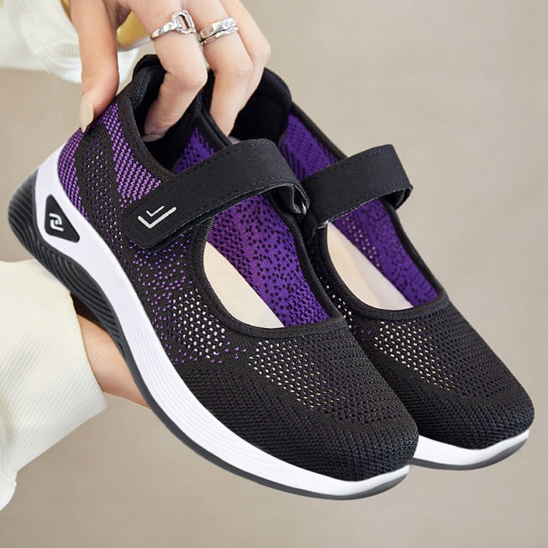 Women's Orthopedic Walking Velcro Knit Shoes