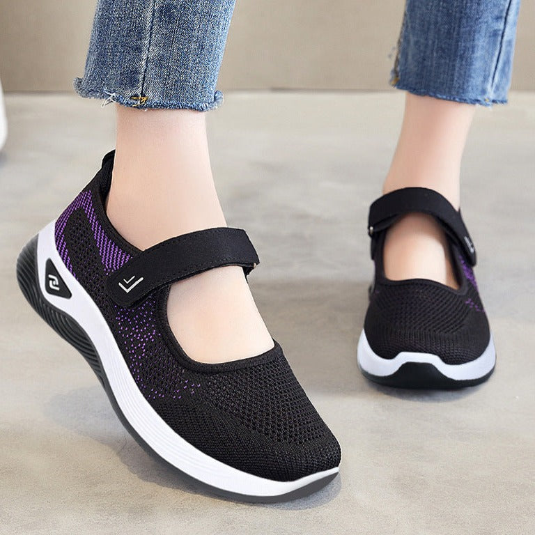 Women's Orthopedic Walking Velcro Knit Shoes